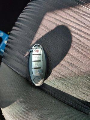 Nissan Sentra after market key fob from Amazon