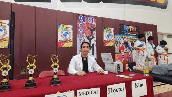 Taekwondo competition team doctor