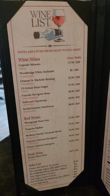 Wine List