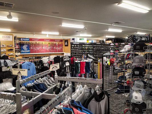 Buy anything from shoes, clubs, bags and golf balls