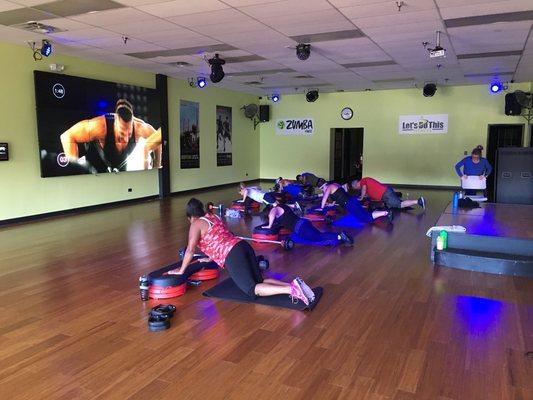 Members "In-Studio" HIIT Virtual LesMills GRIT workout!