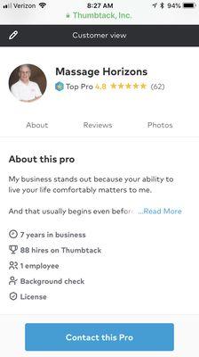 Most Thumbtack pros have just 6 reviews...