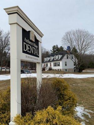 MAIN SIGN ~ just off Rt 122 exit to Amherst Village