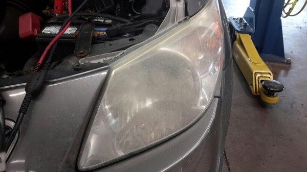 Headlight Restoration Before
  2013 Vibe
 Precision Auto Repair Albertville,MN