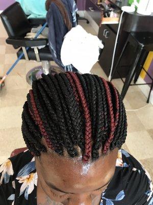 Individual braids @dominhairbraiding