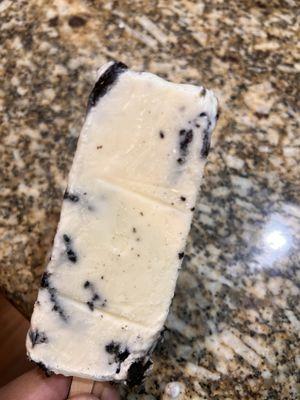 Oreo cream popsicle