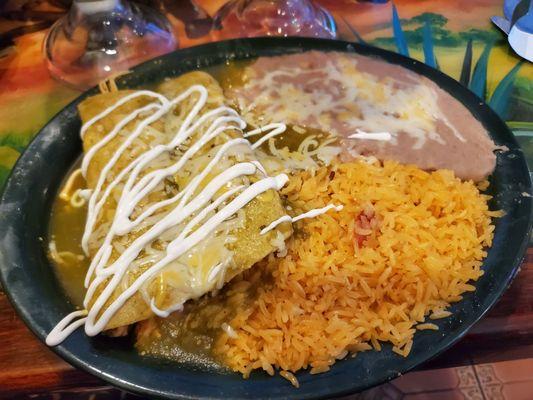 Enchiladas Verdes delicious!