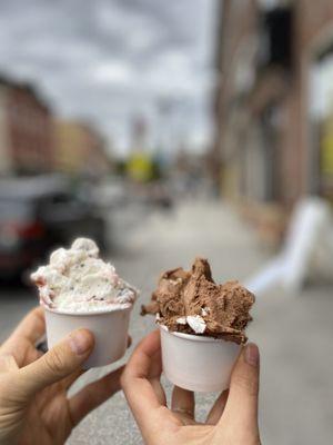 Cherry and rocky road