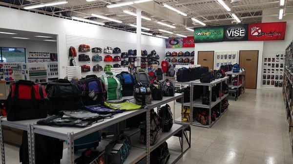 The back room full of bags and shoes!