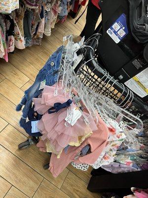 Jeans shorts onesies etc