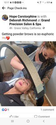 Power brows at Grand Precision Salon Spa