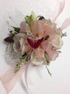 Wrist orchid corsage