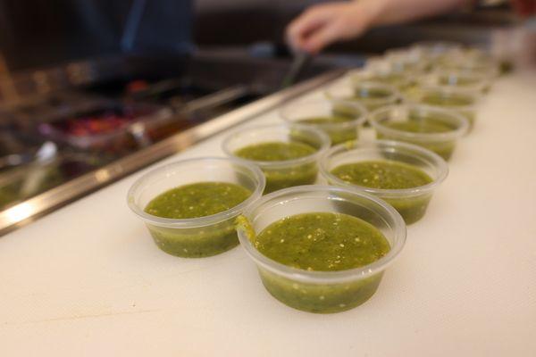 Green salsa- Salsa de tomatillo