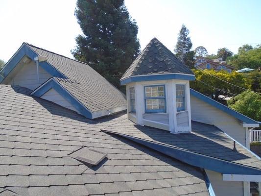 GAF Sienna shingle and stone coated O'Hagin vent