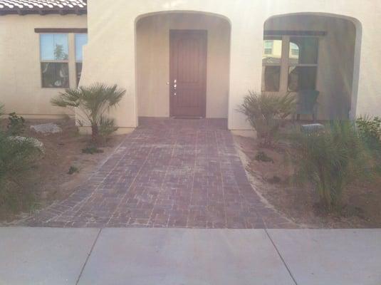 Queen Creek Patio with 7ft Walkway and Tree Package