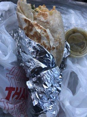 Barbacoa burrito (7) Thursday special