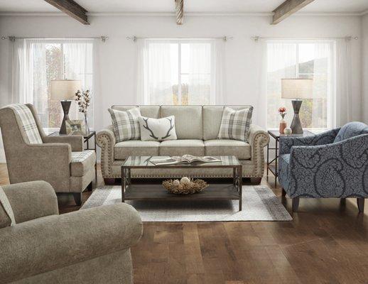 Fusion Sofa & Loveseat Matching accent chair