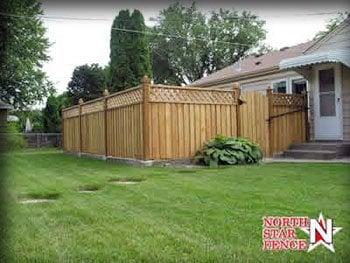 wood lattice fence