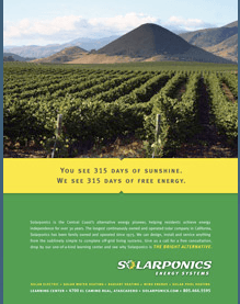 Solarponics is California's oldest, continuously operating solar energy company. No surprise, they are also the most experienced