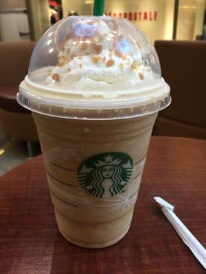 Grande caramel brûlée frappicino