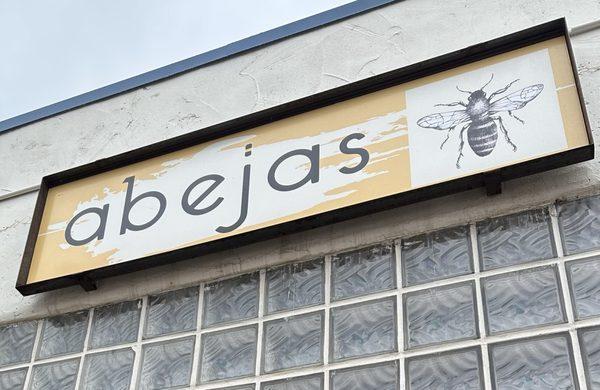 Restaurant sign - Abejas is Spanish for bee