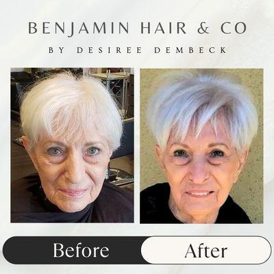 Custom Hair Toppers at Benjamin Hair & Co. Styled and colored to perfection, our hair toppers and wigs are ideal for those facing Alopecia,