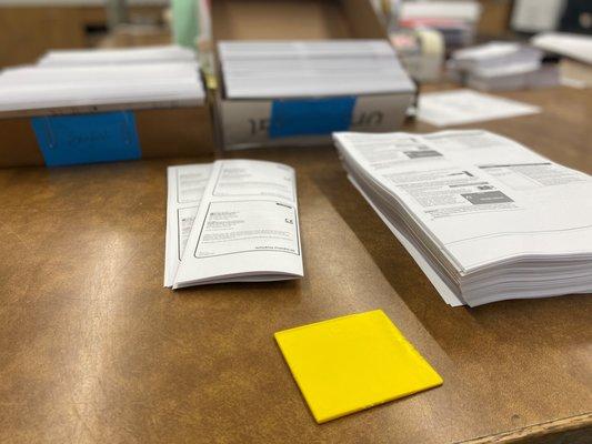 manufacturing services - paper booklets stapled