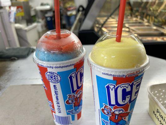 Strawberry vanilla & banana icee