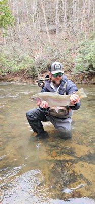 Trophy rainbow trout