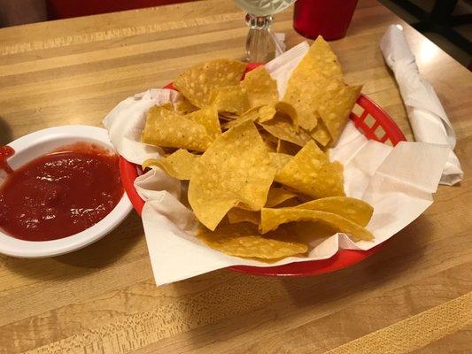 Chips and phenomenal salsa!!