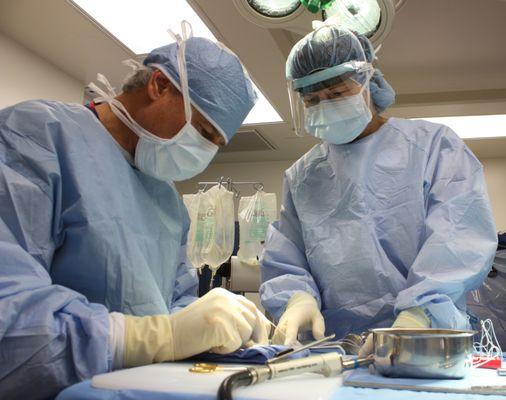 Kevin Stone, MD at work in the Operating Room