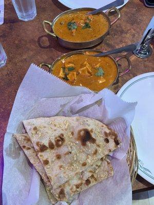 Paneer Masala Garlic naan