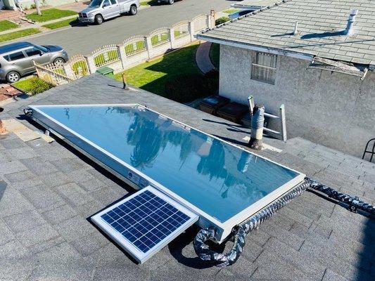 Beautiful solar water heater installation!