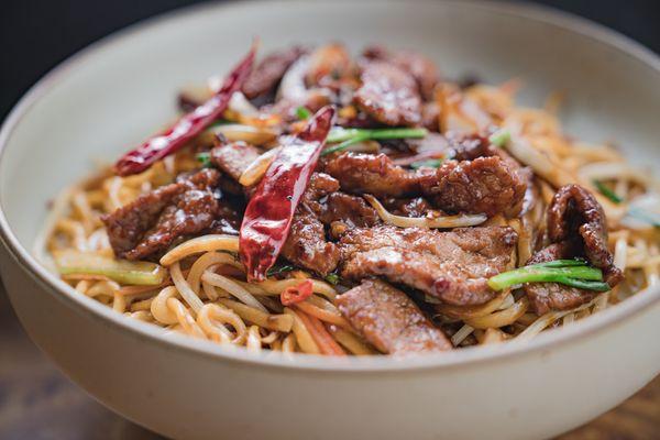 Very tasty, highly addictive. Our chow mein is known for its distinctive juiciness and chewiness. 

- Mongolian Beef Chow Mein