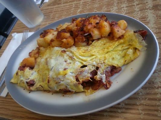 Pastrami omelet