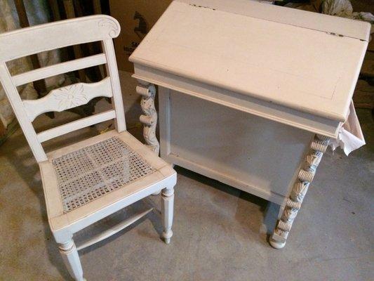 painted mahogany Desk