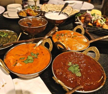 Mixed Grill, Chicken Tikka Masala, Fresh Nan, Malai Kofta and Mango Chutney and Indian Tea Loved it....