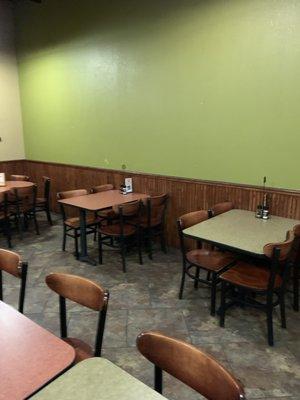 Reserve seating area in Jason's Deli in Wichita Falls, Texas.