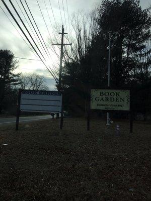 Book Garden sign