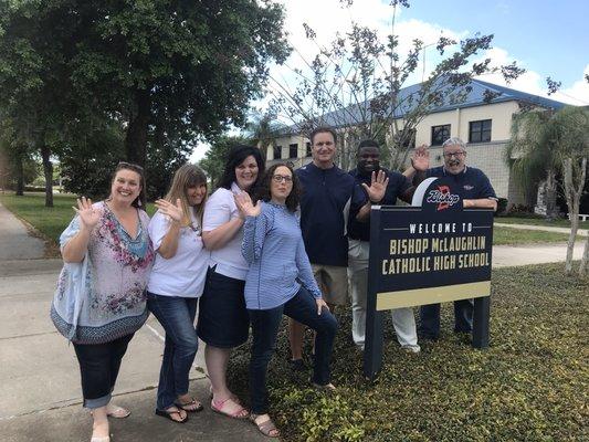 Administration saying goodbye to students for Spring Break.