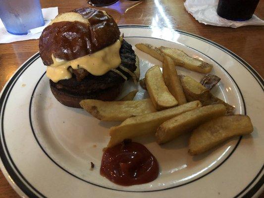 Cincy Burger Week burger - steak fries were $3.99 extra which is a lot for 10 fries!