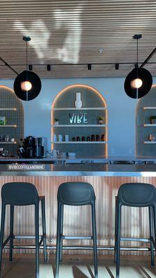 Vibe's pretty little coffee bar