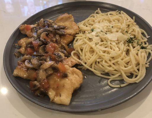 Chicken Marsala. Yum!