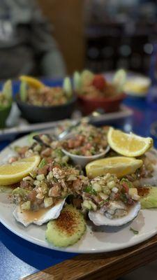 Oysters preparada