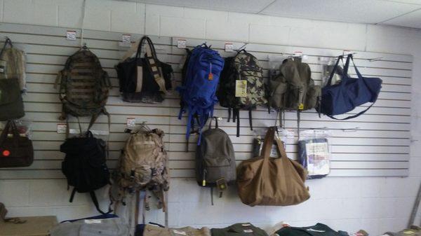 Wide range of rucksacks