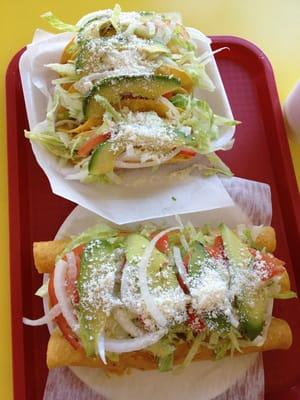 Tacos Dorados & Flautas