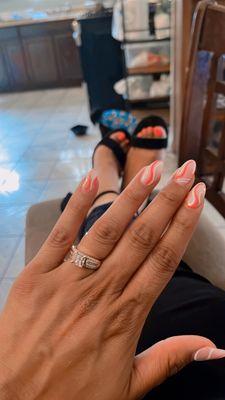 Summer nails to match my perfect pedi.