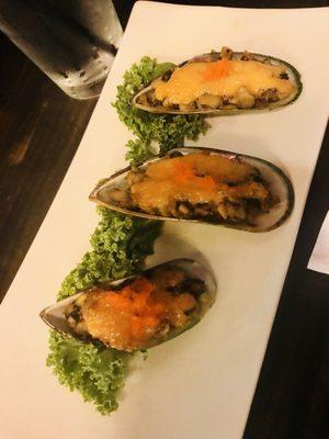 Baked mussels