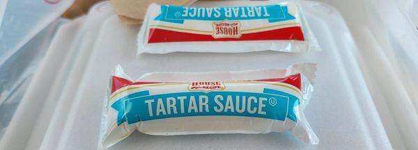 Inflated packet of tarter sauce. I don't know what that's all about.