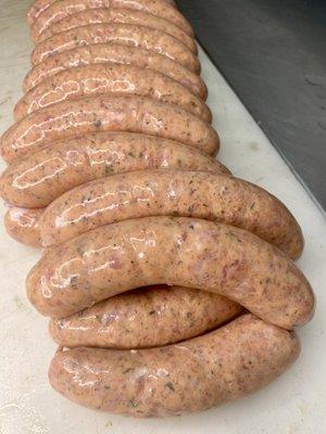 In-house made alligator boudin